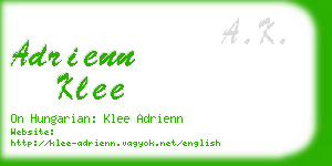 adrienn klee business card